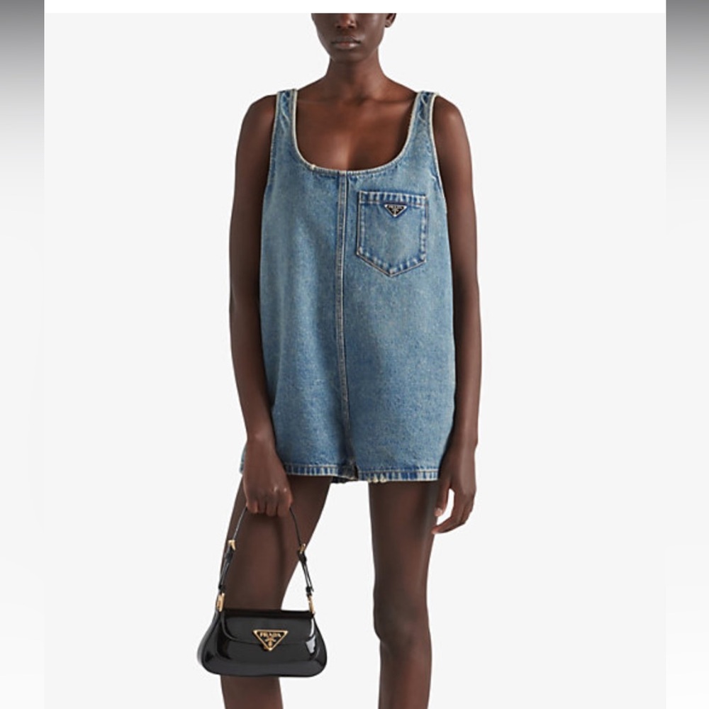 Prada women short jeans jumpsuit